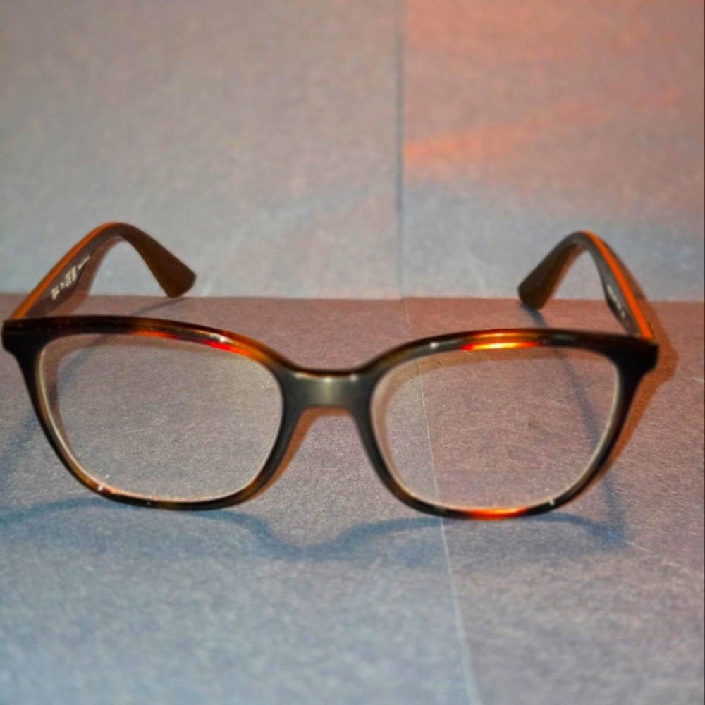 🎀 Ray Ban Eyeglasses Frames & Ray Ban Black case Pouch  RB7066 5577